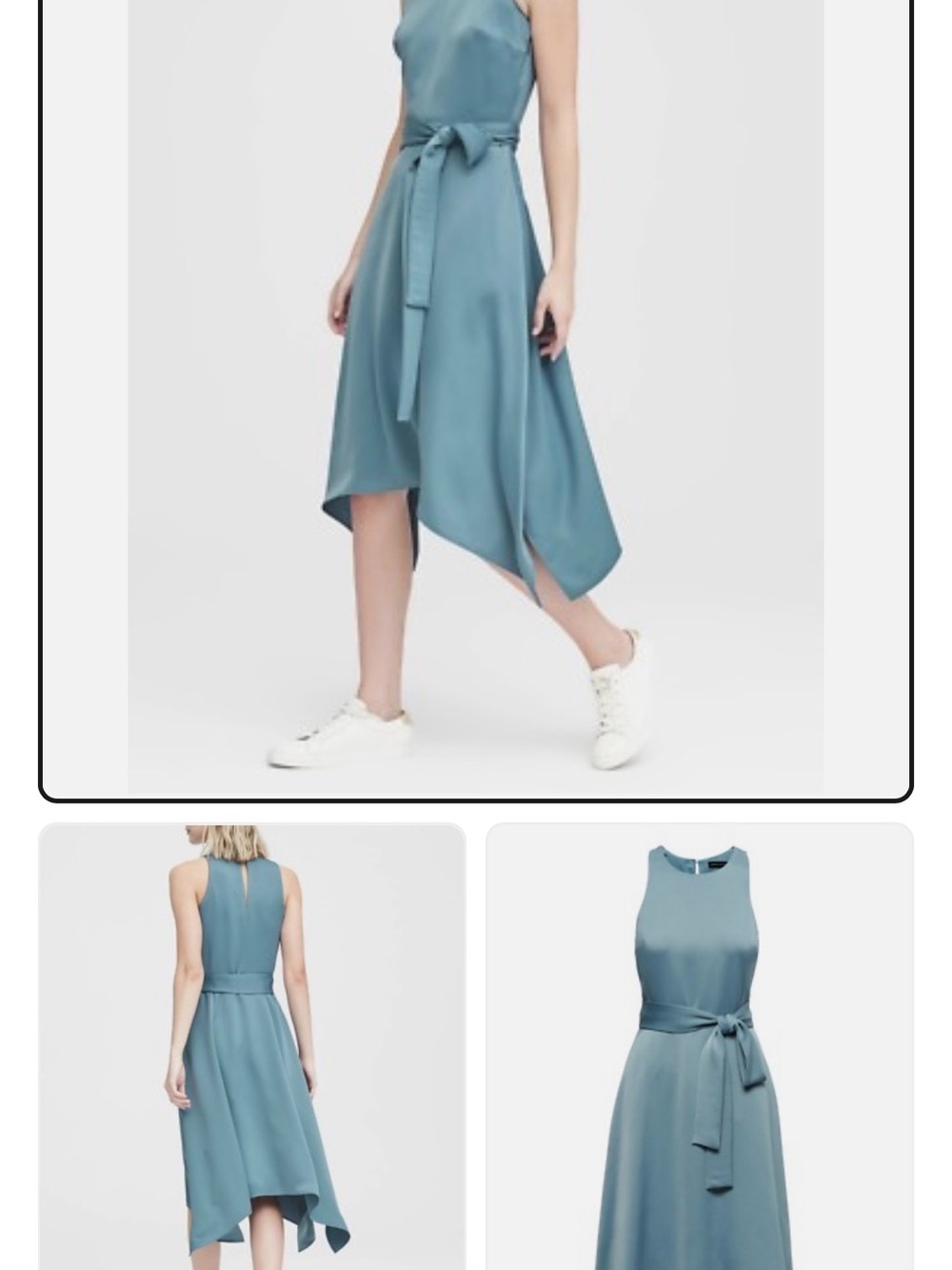 Banana Republic racer neck midi dress NWT